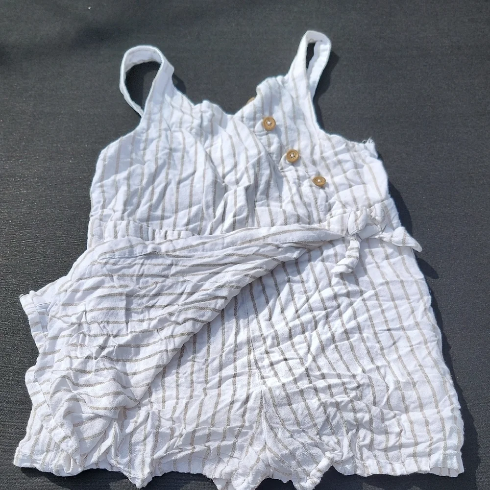 Haute Hippie White and Tan Romper - Picture 3 of 4